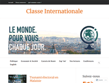 Tablet Screenshot of classe-internationale.com